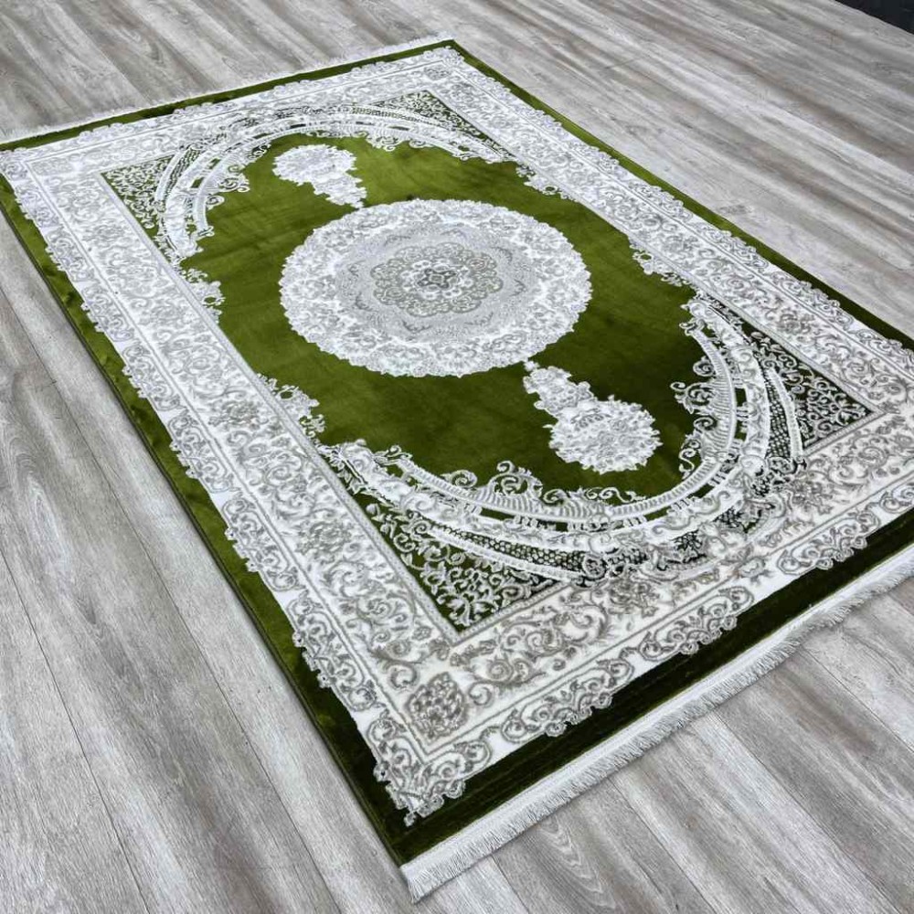 سجاد سيلك هاندا تركي P964C اخضر مقاس 400*600