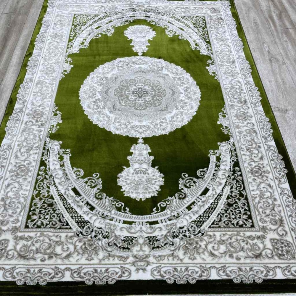 سجاد سيلك هاندا تركي P964C اخضر مقاس 400*600