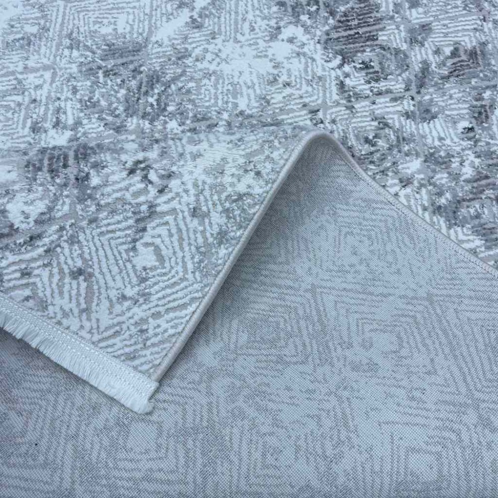 سجاد تركي فيرونا 10273A رصاصي مقاس 100*200