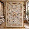 سجاد فرساي نقش فرنسي تركي HN71A ابيض ذهبي مقاس 150*220