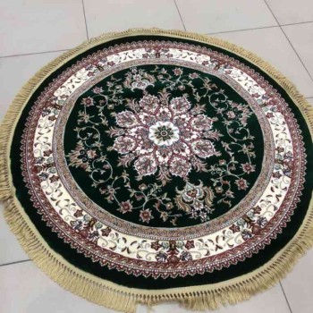 سجاد تركي لمار اخضر غامق دائري
