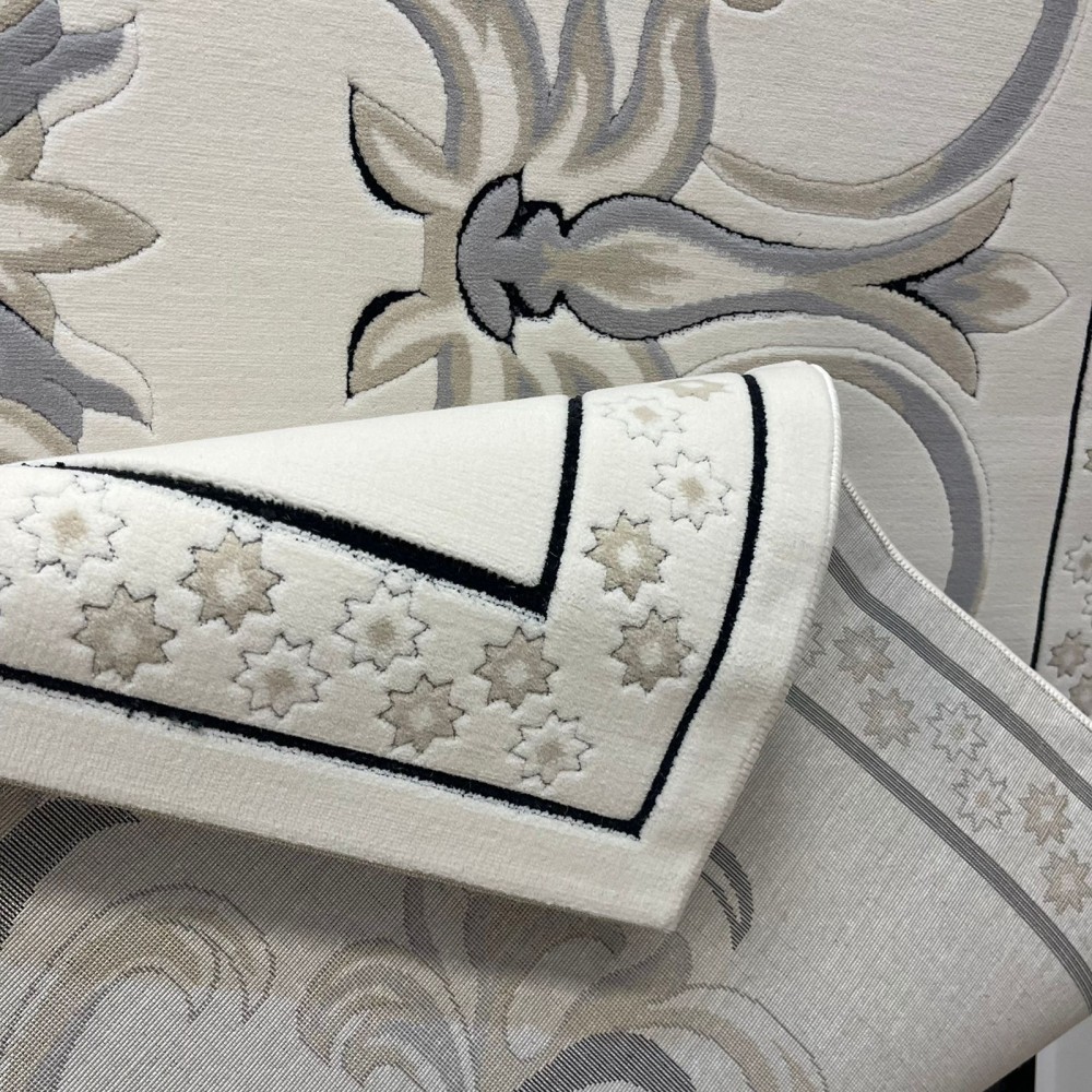 سجاد تركي ديلوكس 9770A كريم انتراسيت مقاس 400*500