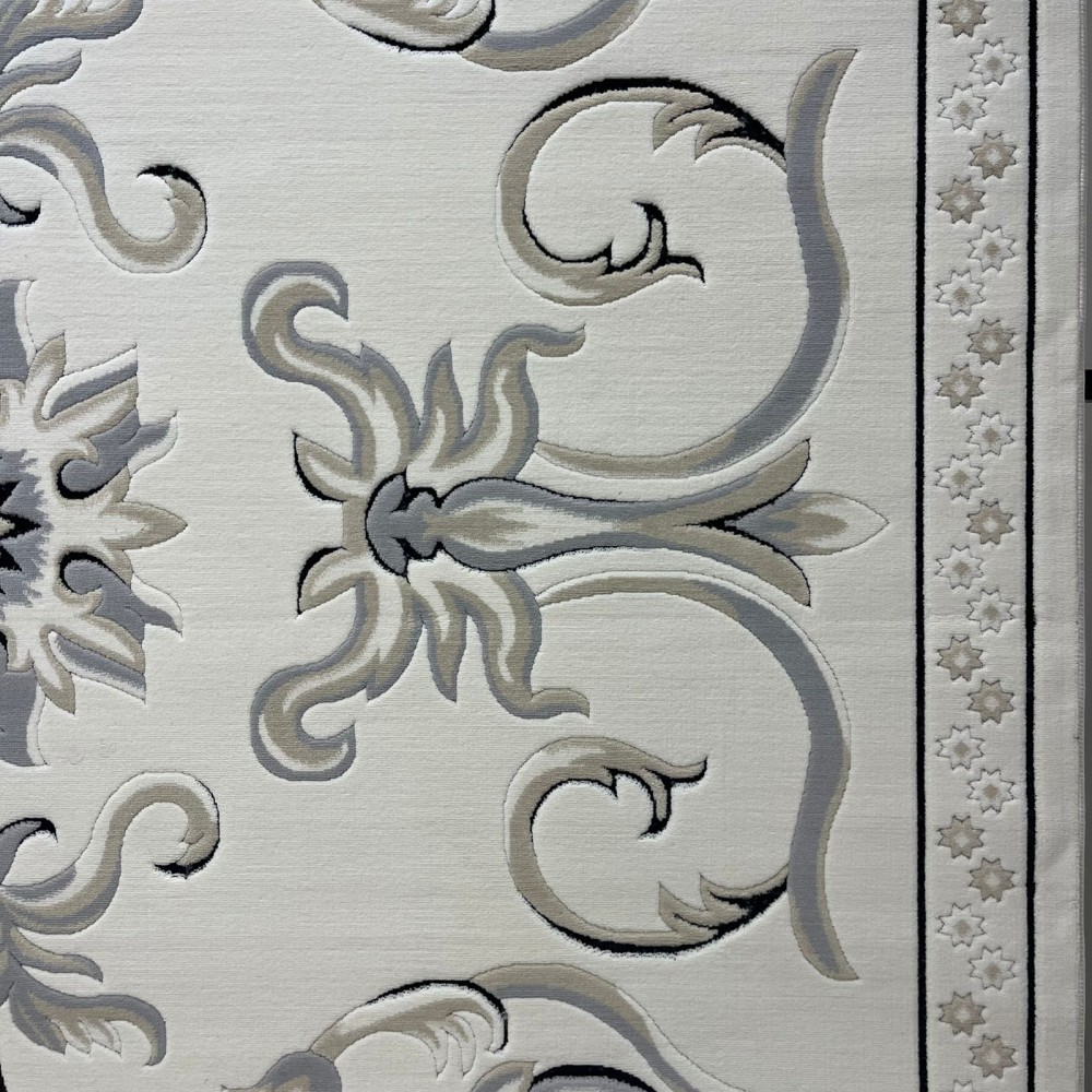 سجاد تركي ديلوكس 9770A كريم انتراسيت مقاس 400*500