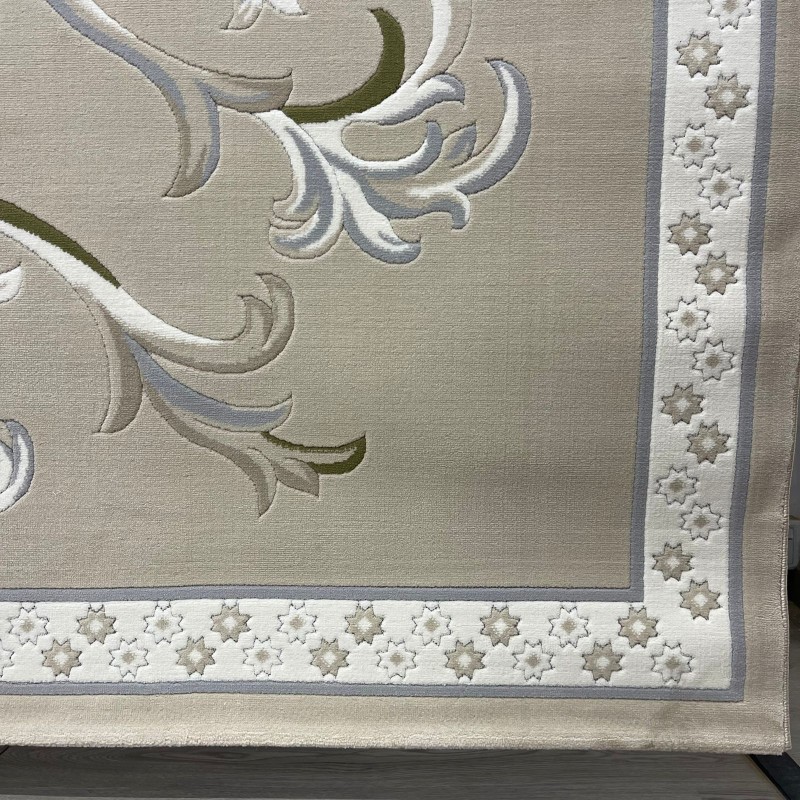 سجاد تركي ديلوكس 9770A كريم بيج مقاس 300*400