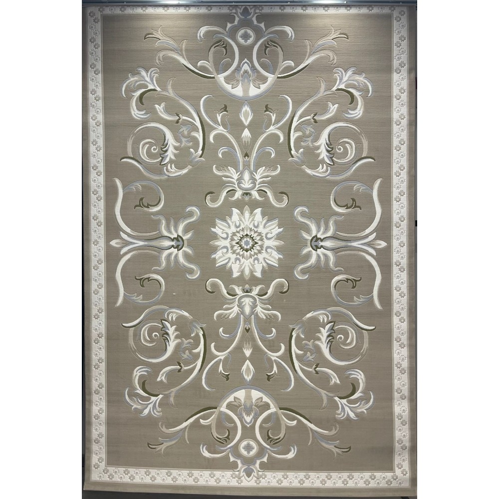 سجاد تركي ديلوكس 9770A كريم بني مقاس 200*200