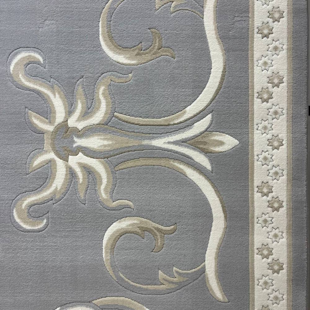 سجاد تركي ديلوكس 9770A كريم سيلفر مقاس 400*500