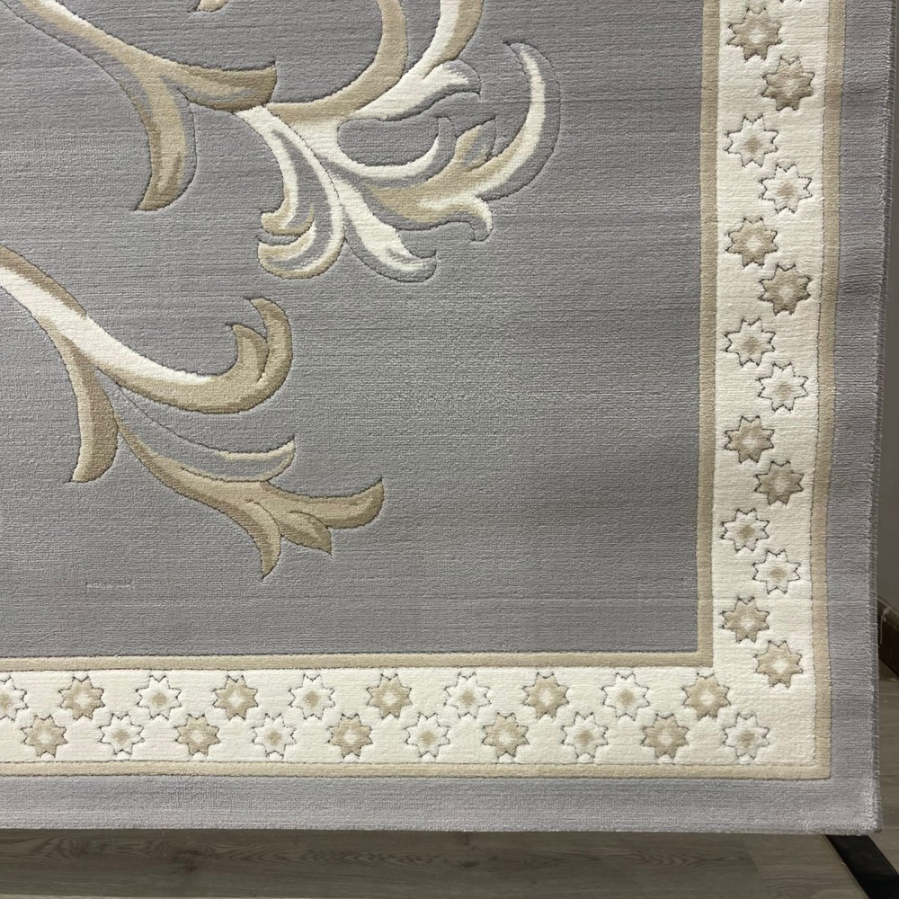 سجاد تركي ديلوكس 9770A كريم سيلفر مقاس 400*500