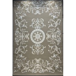 سجاد تركي ديلوكس 9688E كريم بني مقاس 150*150