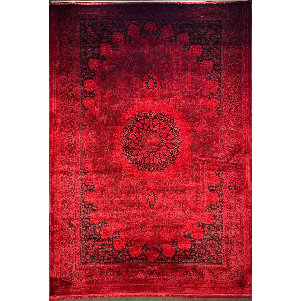 سجاد تركي بخارى قندهار افغاني P1619 احمر غامق مقاس 400*600