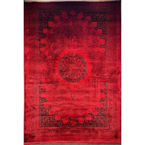 سجاد تركي بخارى قندهار افغاني P1619 احمر غامق مقاس 400*500