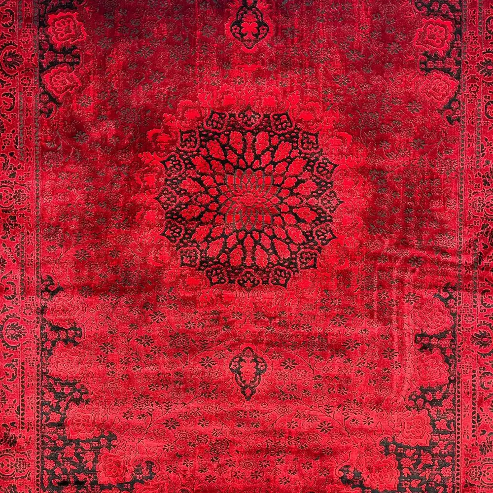 سجاد تركي بخارى قندهار افغاني P1619 احمر غامق مقاس 400*600