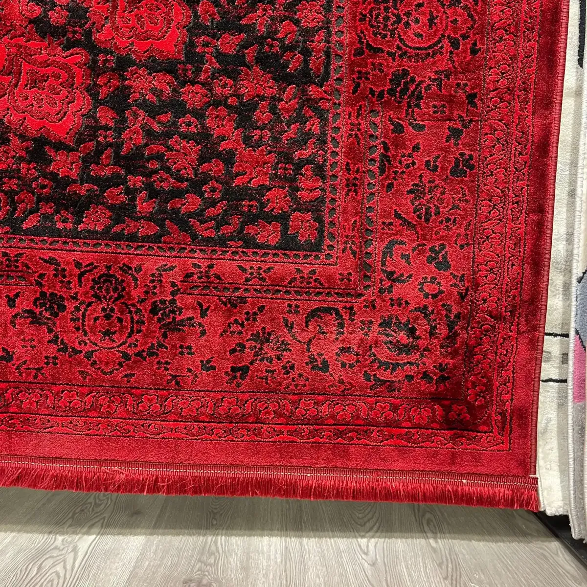 سجاد تركي بخارى قندهار افغاني P1619 احمر غامق مقاس 400*400