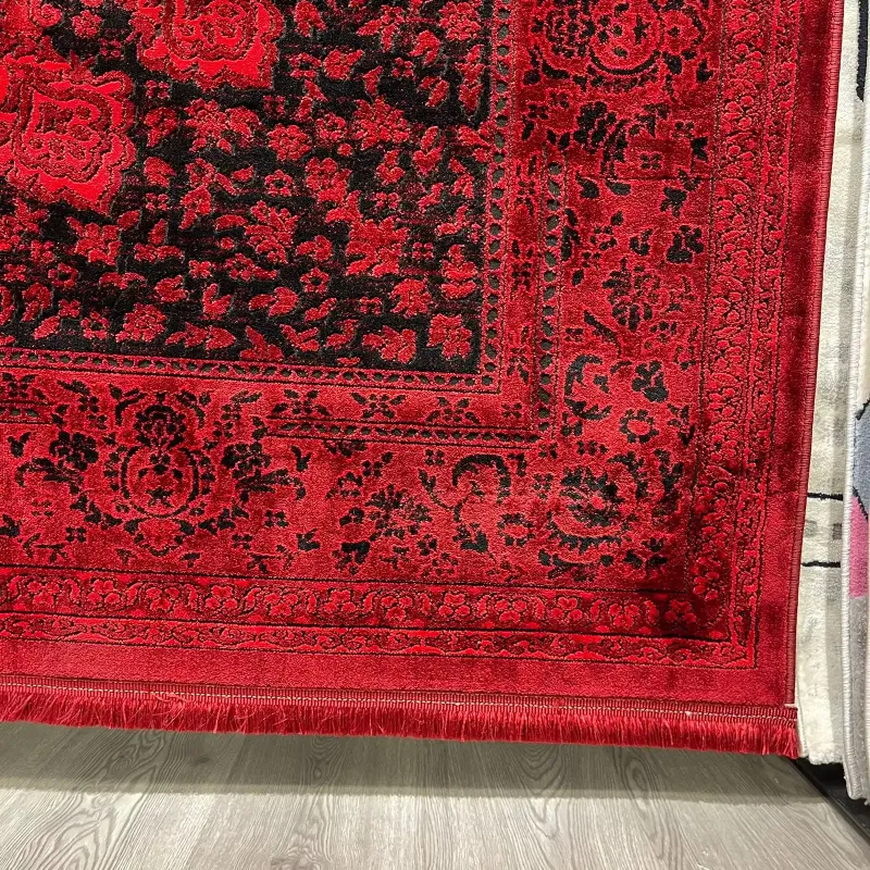 سجاد تركي بخارى قندهار افغاني P1619 احمر غامق مقاس 400*600