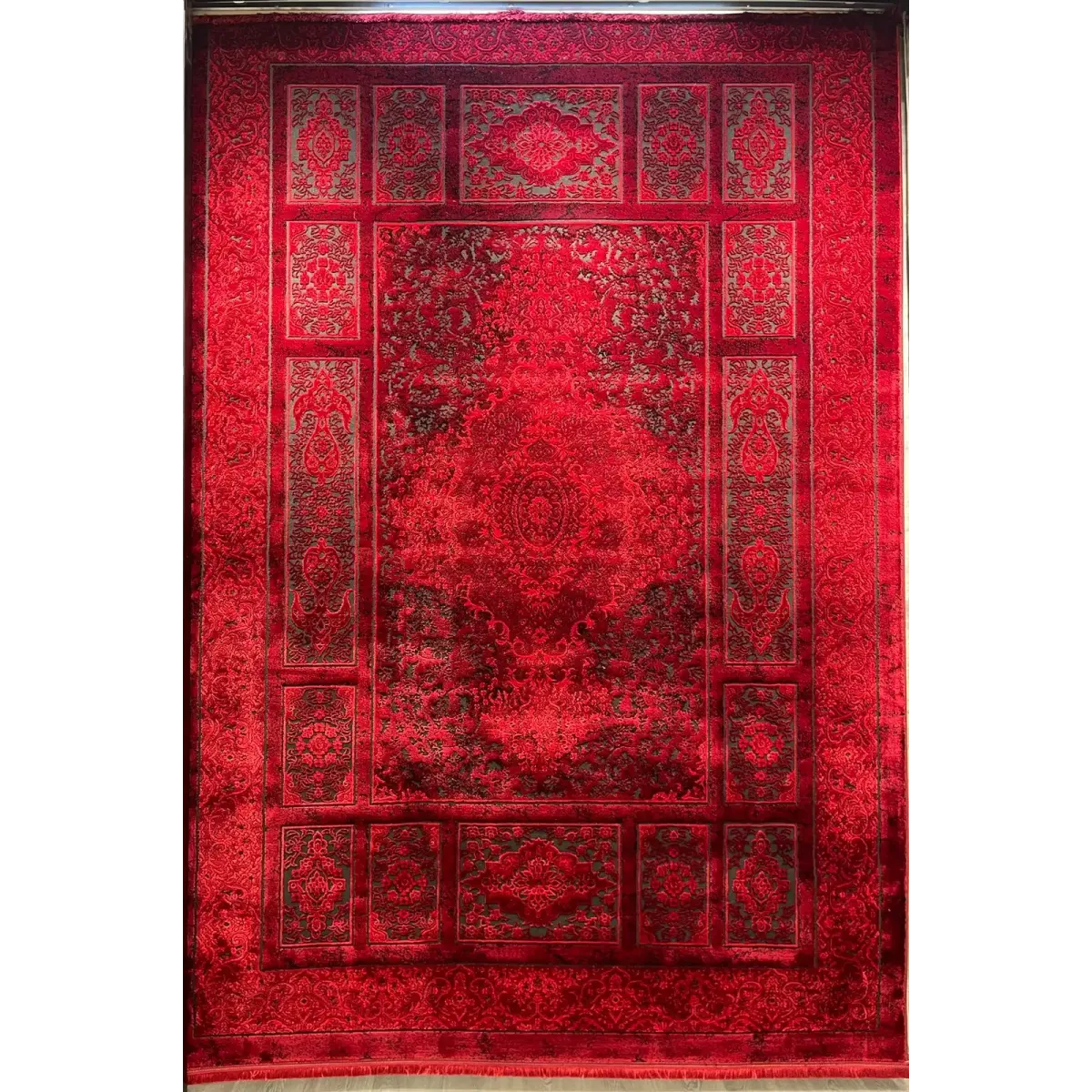 سجاد تركي بخارى قندهار افغاني P1620 احمر غامق مقاس 300*500