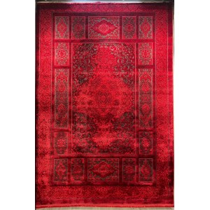 سجاد تركي بخارى قندهار افغاني P1620 احمر غامق مقاس 50*80