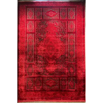 سجاد تركي بخارى قندهار افغاني P1620 احمر غامق مقاس 50*80