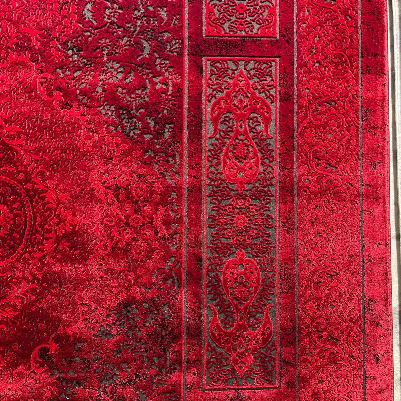 سجاد تركي بخارى قندهار افغاني P1620 احمر غامق مقاس 50*80