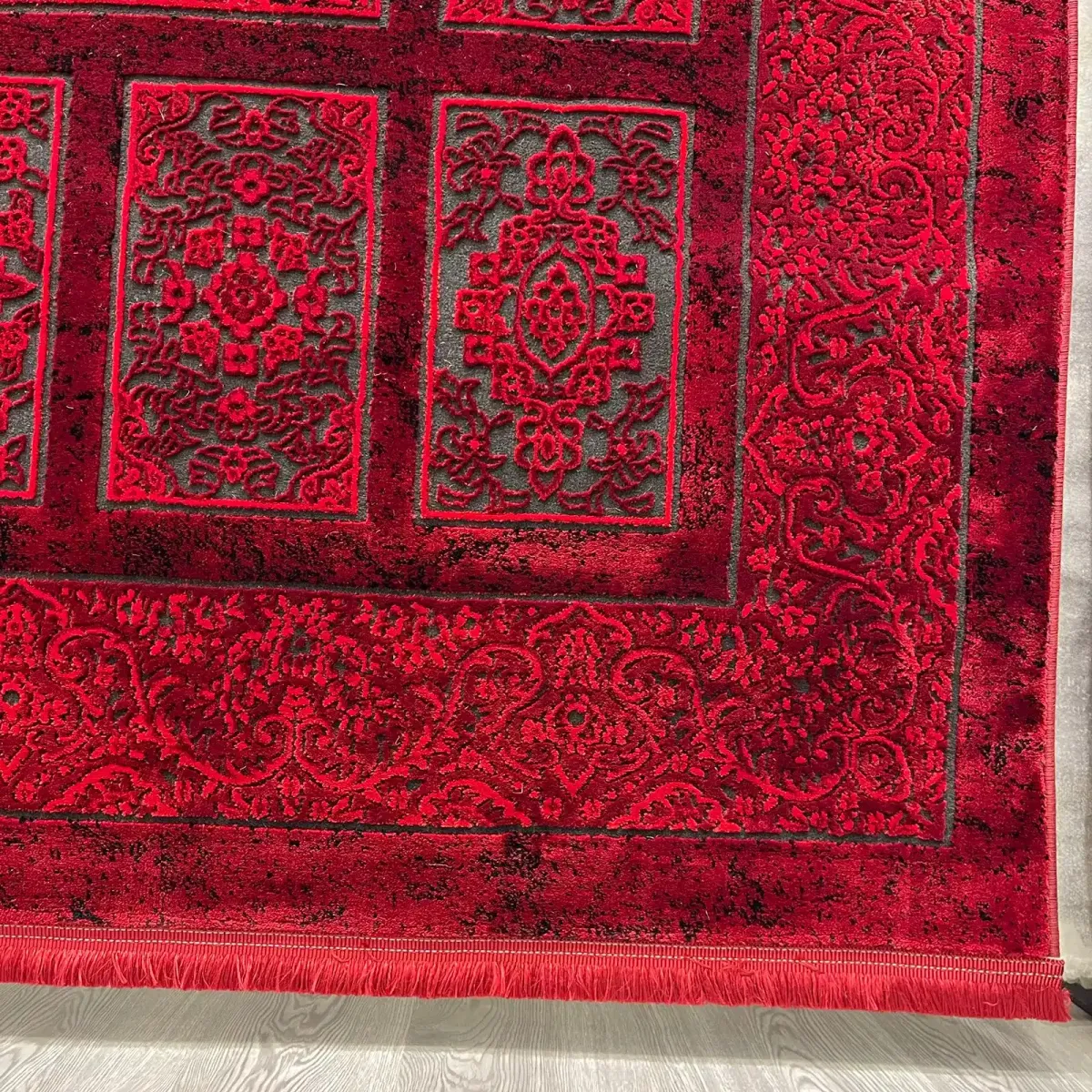 سجاد تركي بخارى قندهار افغاني P1620 احمر غامق مقاس 300*500