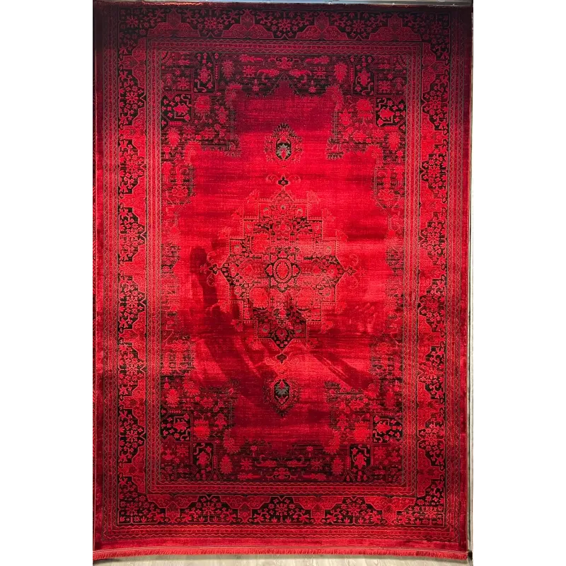 سجاد تركي بخارى قندهار افغاني P1448 احمر غامق مقاس 400*400
