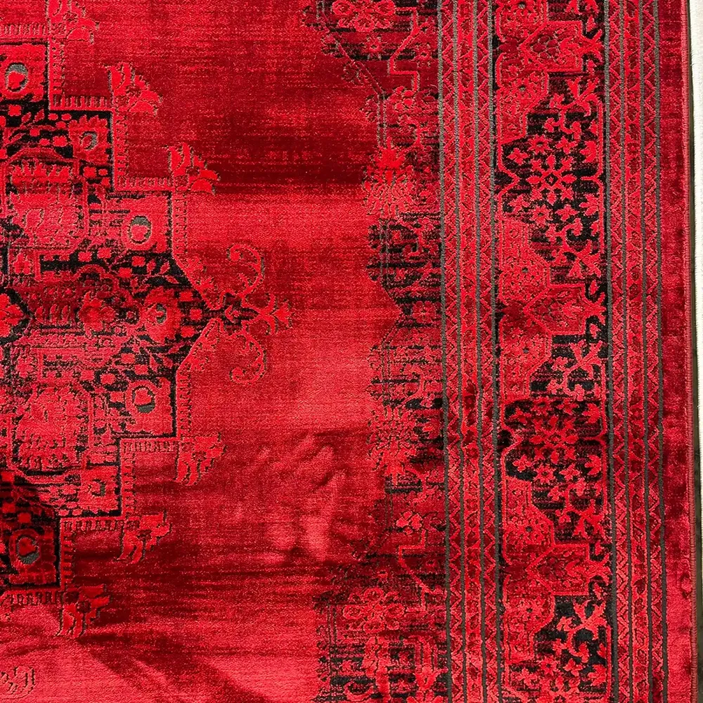 سجاد تركي بخارى قندهار افغاني P1448 احمر غامق مقاس 400*600
