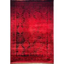 سجاد تركي بخارى قندهار افغاني P1455 احمر غامق مقاس 400*600
