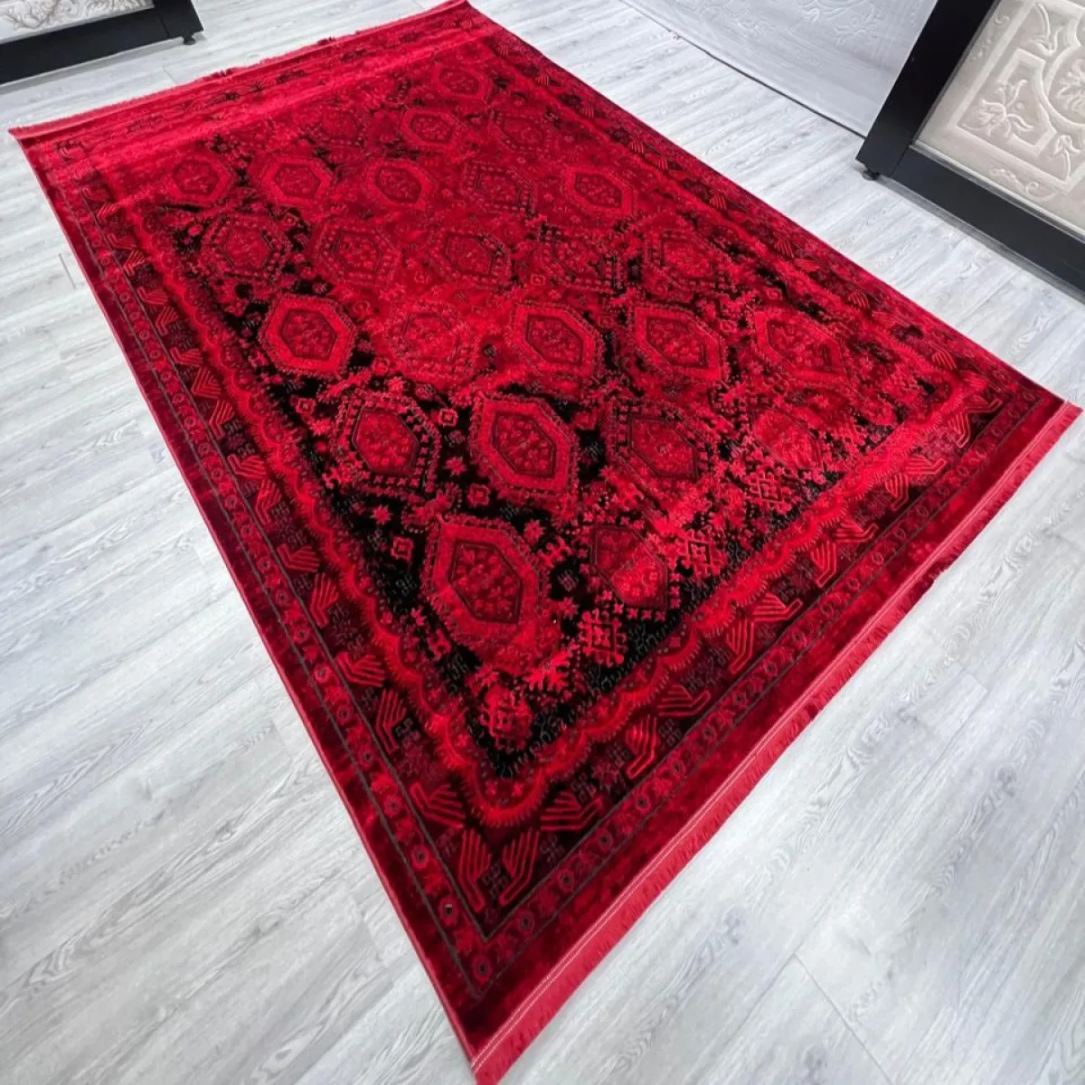 سجاد تركي بخارى قندهار افغاني P1455 احمر غامق مقاس 300*500 سجاد تركي بخارى قندهار افغاني P1455 احمر غامق مقاس 300*500