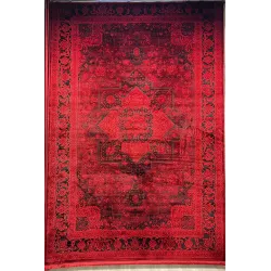 سجاد تركي بخارى قندهار افغاني P1664 احمر غامق مقاس 400*600