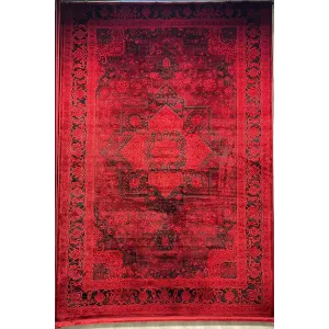 سجاد تركي بخارى قندهار افغاني P1664 احمر غامق مقاس 400*400