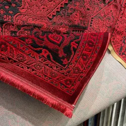 سجاد تركي بخارى قندهار افغاني P1664 احمر غامق مقاس 400*600