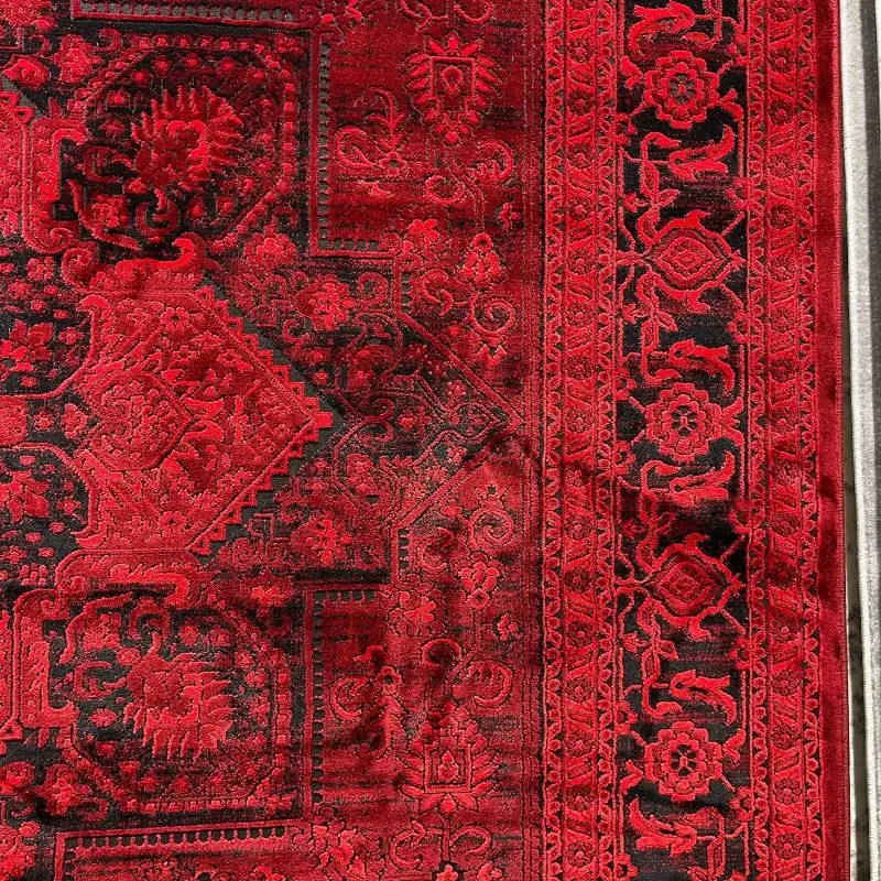 سجاد تركي بخارى قندهار افغاني P1664 احمر غامق مقاس 400*600