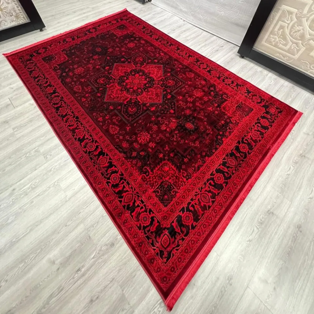 سجاد تركي بخارى قندهار افغاني P1664 احمر غامق مقاس 250*350 سجاد تركي بخارى قندهار افغاني P1664 احمر غامق مقاس 250*350