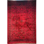 سجاد تركي بخارى قندهار افغاني P1665 احمر غامق مقاس 400*400