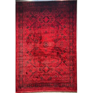 سجاد تركي بخارى قندهار افغاني P1665 احمر غامق مقاس 100*200