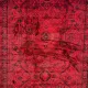 سجاد تركي بخارى قندهار افغاني P1665 احمر غامق مقاس 50*80