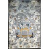 سجاد تركي اطفال كيدز 52644B اللون ابيض رصاصي فاتح مقاس 120*170