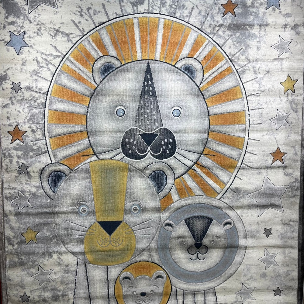 سجاد تركي اطفال كيدز 52646A اللون ابيض رصاصي فاتح مقاس 300*400 سجاد تركي اطفال كيدز 52646A اللون ابيض رصاصي فاتح مقاس 300*400