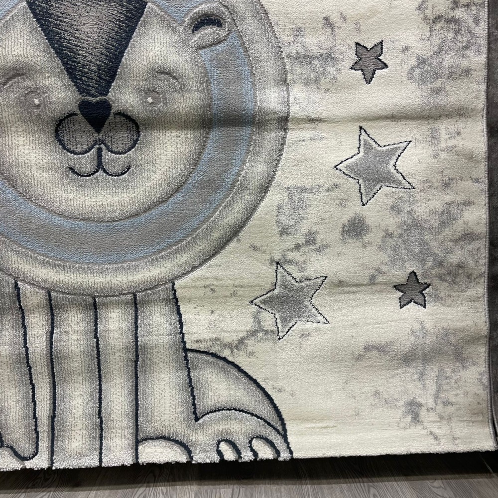 سجاد تركي اطفال كيدز 52646A اللون ابيض رصاصي فاتح مقاس 300*400 سجاد تركي اطفال كيدز 52646A اللون ابيض رصاصي فاتح مقاس 300*400