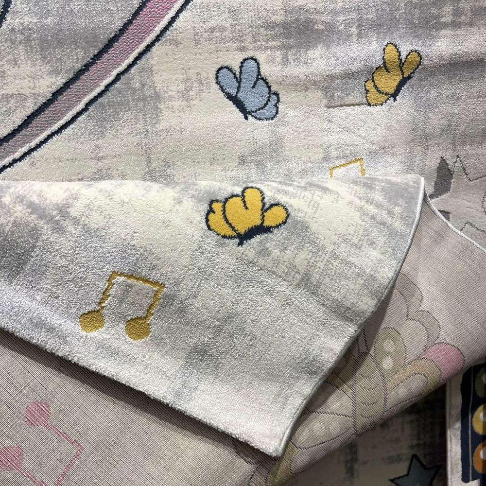 سجاد تركي اطفال كيدز 52661A اللون زهري ابيض مقاس 80*150 سجاد تركي اطفال كيدز 52661A اللون زهري ابيض مقاس 80*150