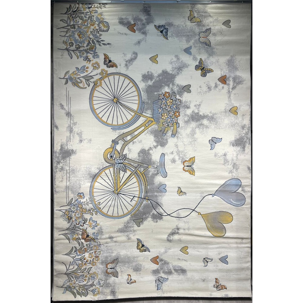 سجاد تركي اطفال كيدز 40682A اللون ابيض رصاصي فاتح مقاس 300*400 سجاد تركي اطفال كيدز 40682A اللون ابيض رصاصي فاتح مقاس 300*400