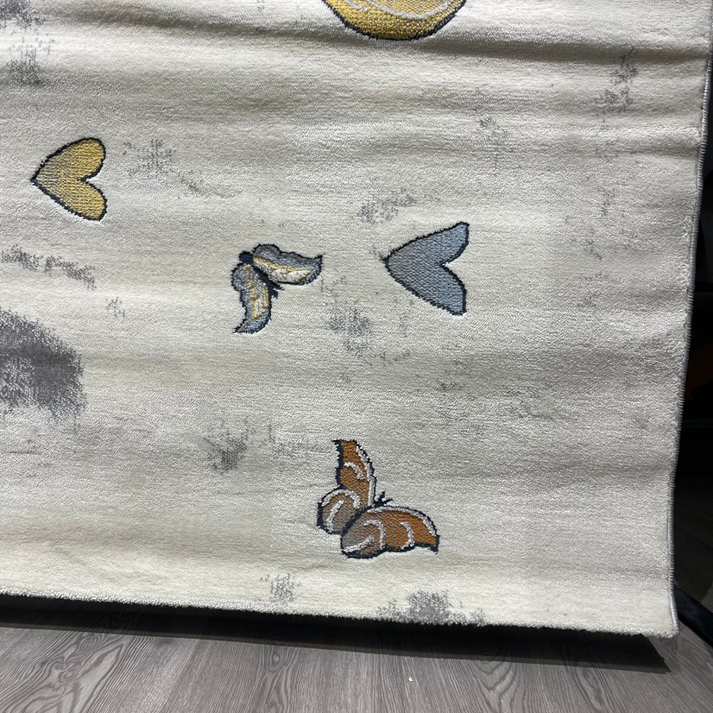 سجاد تركي اطفال كيدز 40682A اللون ابيض رصاصي فاتح مقاس 300*400 سجاد تركي اطفال كيدز 40682A اللون ابيض رصاصي فاتح مقاس 300*400