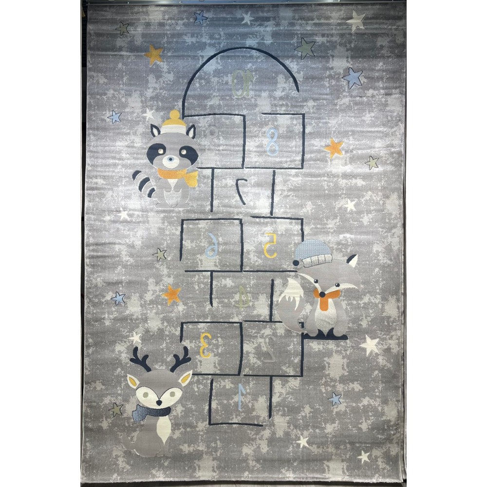 سجاد تركي اطفال كيدز 40684A اللون ابيض رصاصي فاتح مقاس 300*400 سجاد تركي اطفال كيدز 40684A اللون ابيض رصاصي فاتح مقاس 300*400