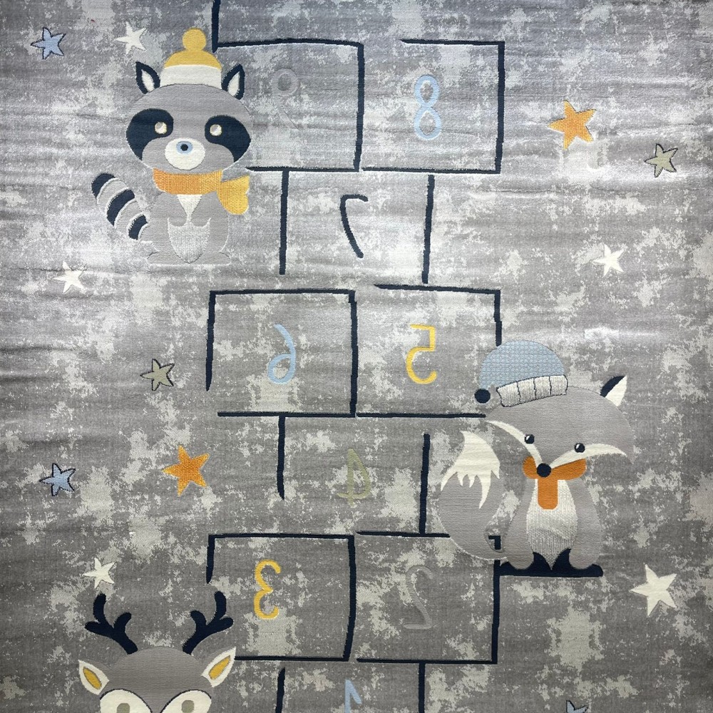 سجاد تركي اطفال كيدز 40684A اللون ابيض رصاصي فاتح مقاس 300*400 سجاد تركي اطفال كيدز 40684A اللون ابيض رصاصي فاتح مقاس 300*400