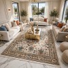 سجاد بوهيمي نوفكس تركي  H7475A كريم مقاس 400*500 سم