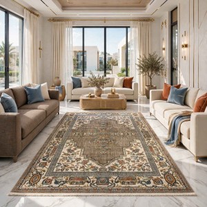 سجاد بوهيمي نوفكس تركي  H7480A بني مقاس 300*500 سم