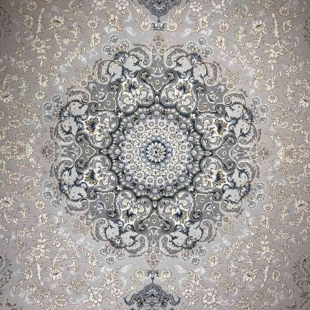 سجاد تركي ايراني لوكس 8024H لون سماوي مقاس 150*220