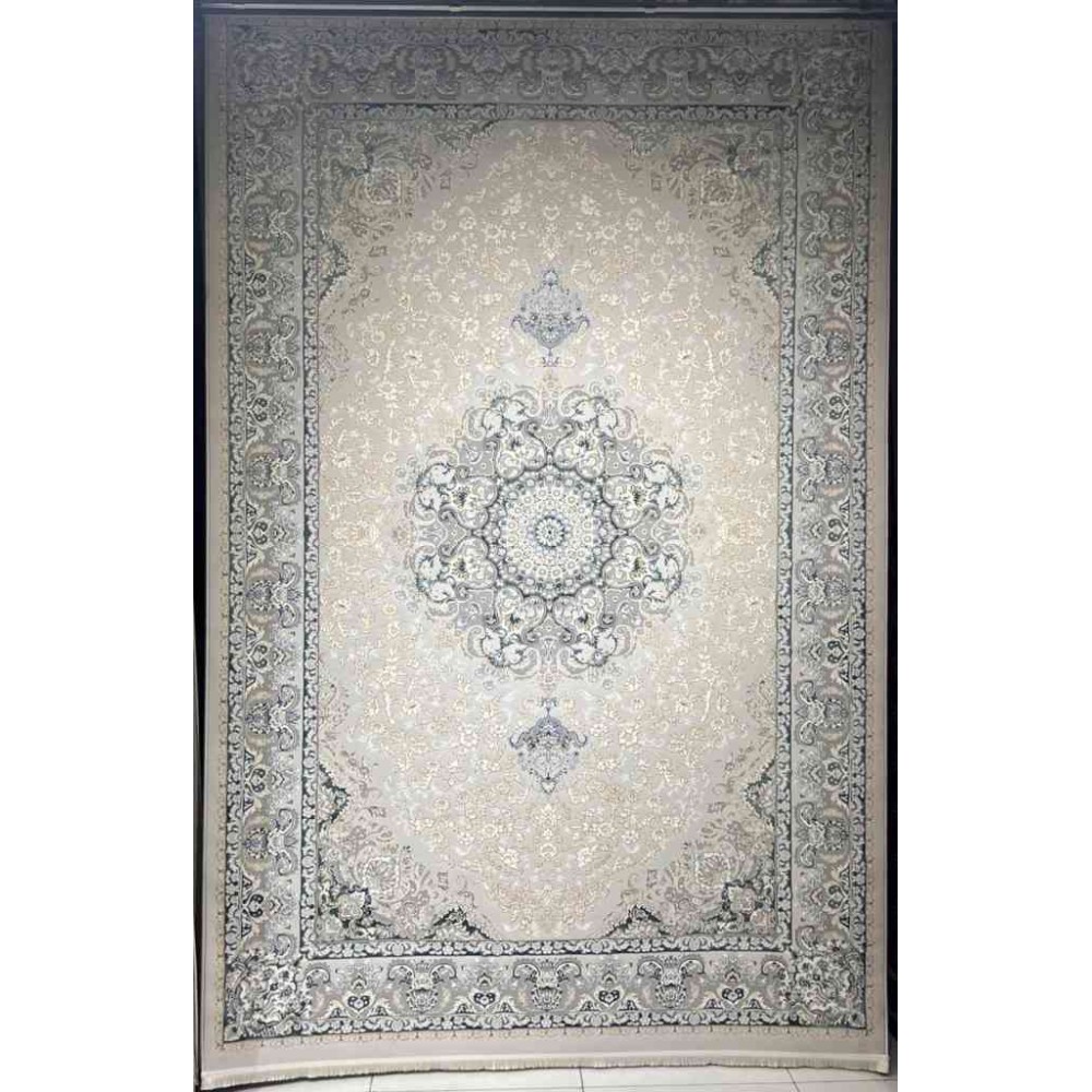 سجاد تركي ايراني لوكس 9024H لون سماوي مقاس 50*80