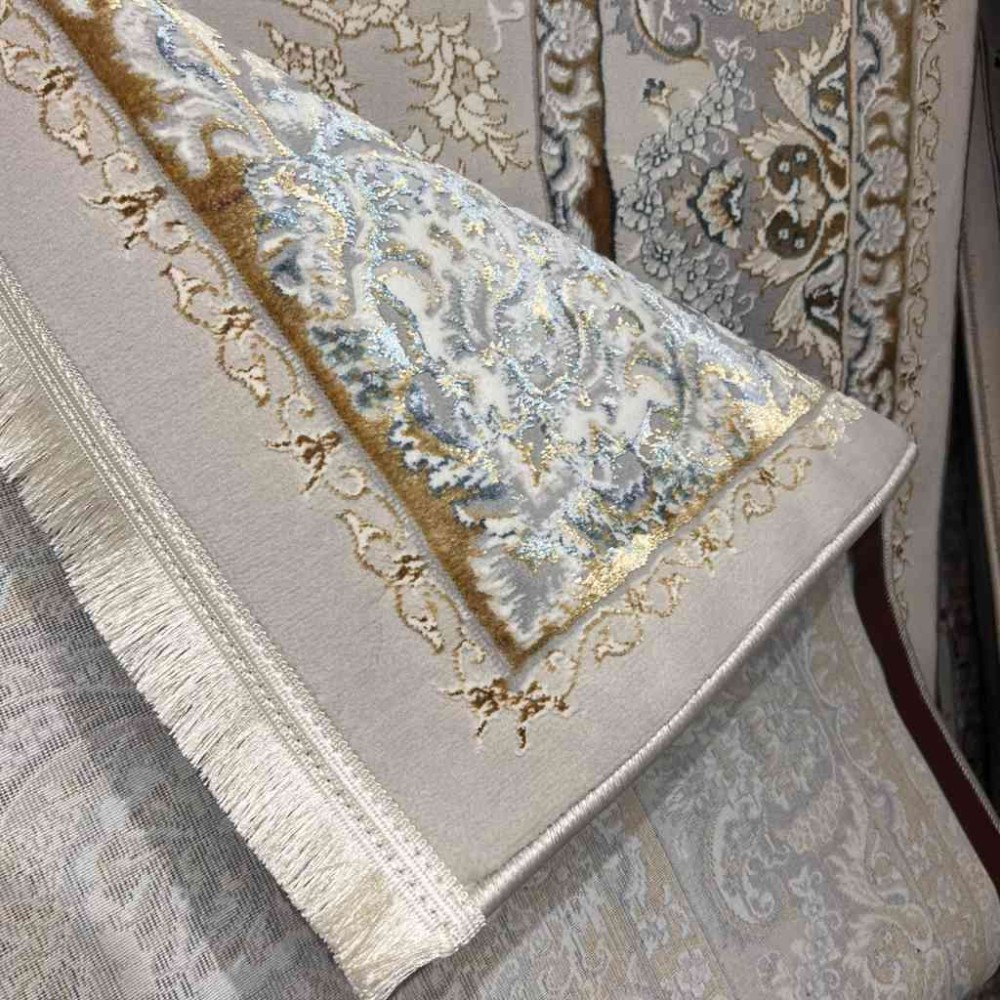 سجاد تركي ايراني لوكس 9024H لون ذهبي مقاس 100*300