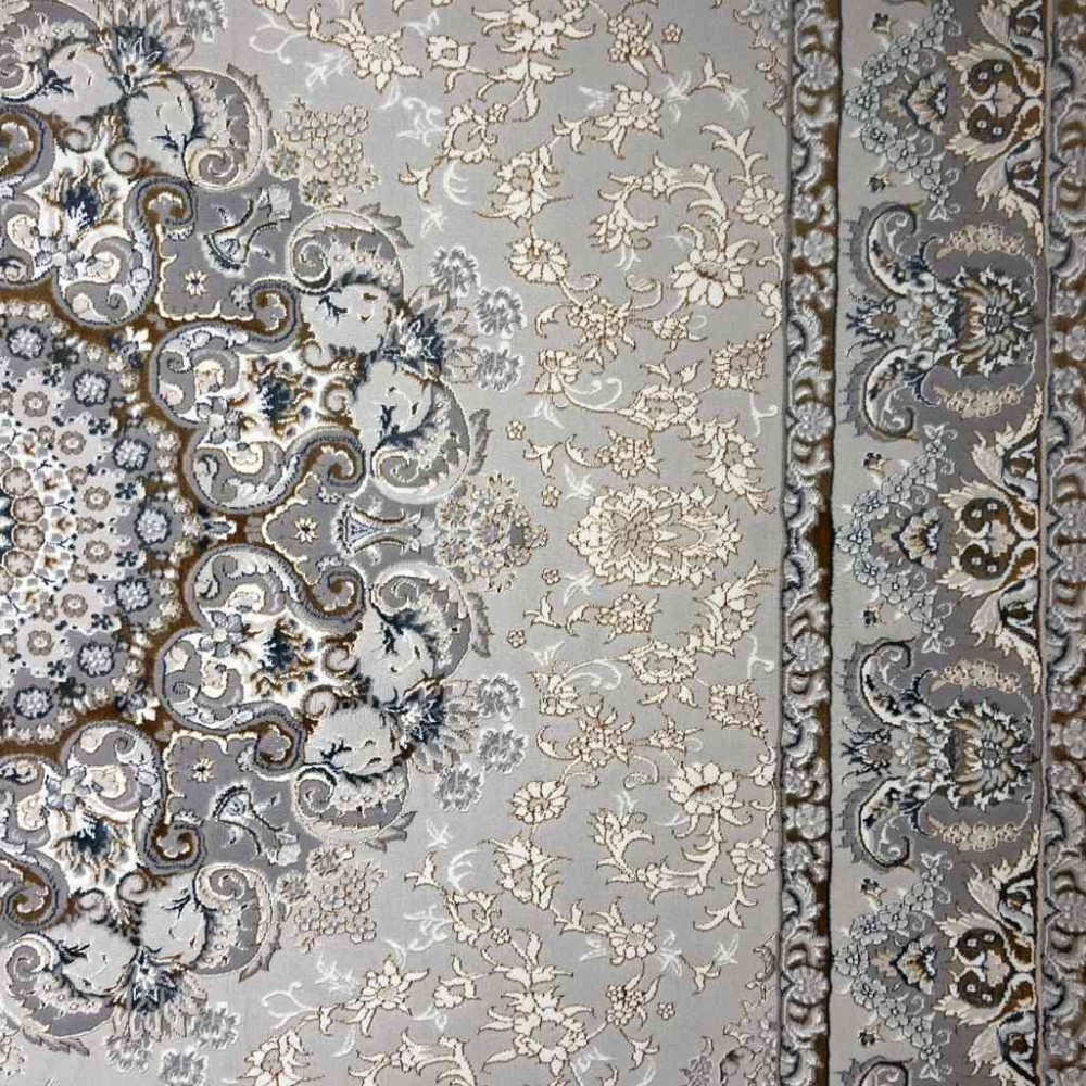 سجاد تركي ايراني لوكس 9024H لون ذهبي مقاس 100*300