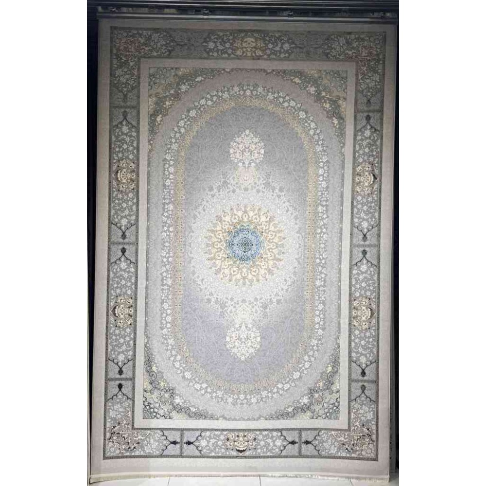 سجاد تركي ايراني لوكس 6758H لون سماوي مقاس 300*500