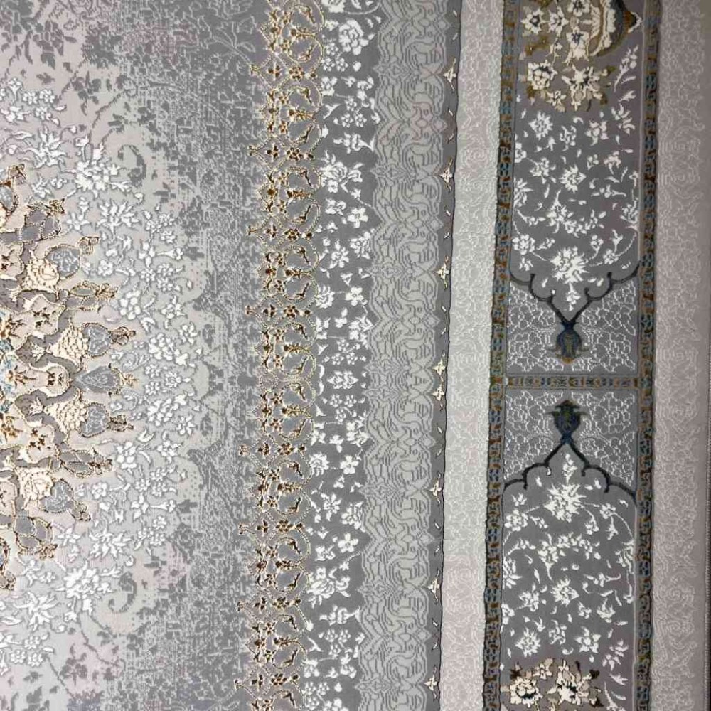 سجاد تركي ايراني لوكس 6758H لون سماوي مقاس 300*500